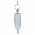 Péndulo cristal de roca punta metal