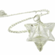 Pendulo merkaba cuarzo