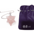 Péndulo merkaba cuarzo rosa