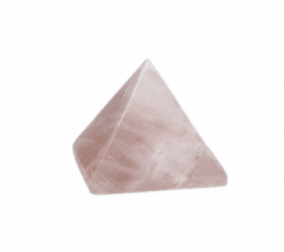 Pirámide cuarzo rosa