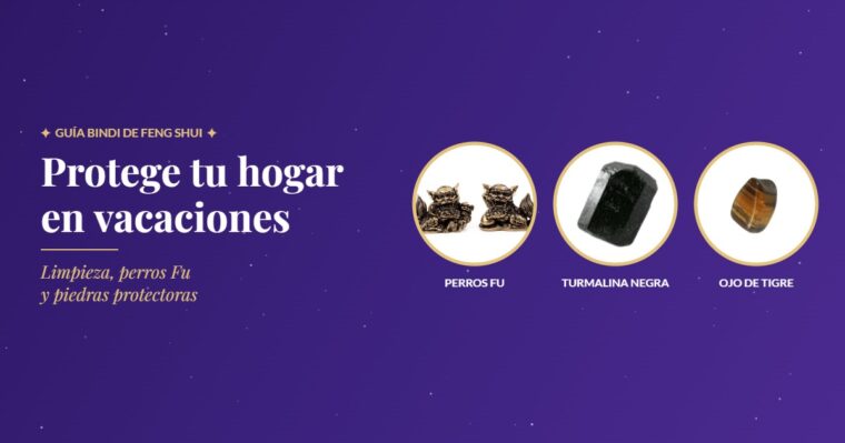 Proteger tu hogar en vacaciones con feng shui: perros Fu, turmalina negra y ojo de tigre