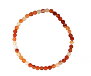 Pulsera bola agata carneola