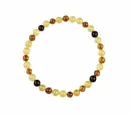 Pulsera bola ambar 6mm