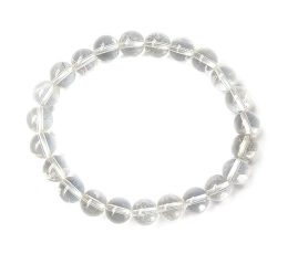 Pulsera bola cuarzo blanco