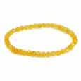 Pulsera bola cuarzo citrino 4mm