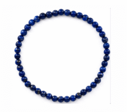 Pulsera bola lapislazuli 4mm