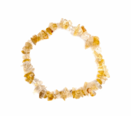 Pulsera chip cuarzo citrino