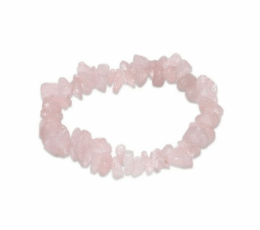 Pulsera chip cuarzo rosa