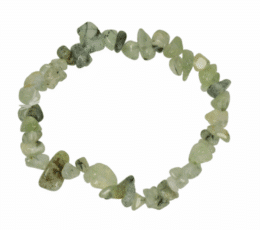 Pulsera chip prehnita