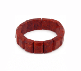Pulsera coral manzana