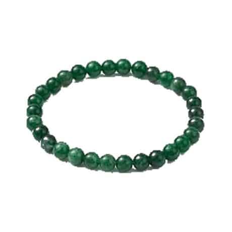 Pulsera esmeralda bola 6 mm