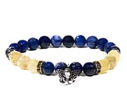Pulsera Ganesh Lapislázuli y citrino