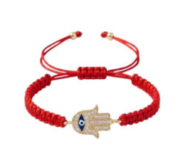 Pulsera mano de Fátima hilo rojo