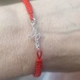 Pulsera Nudo de Brujas roja