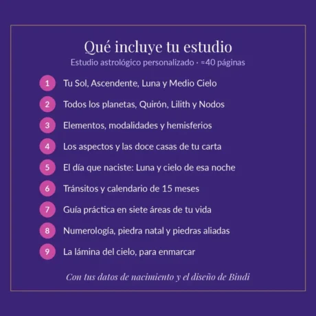 Qué incluye el estudio astrológico