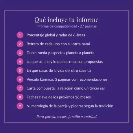 Qué incluye el informe de compatibilidad