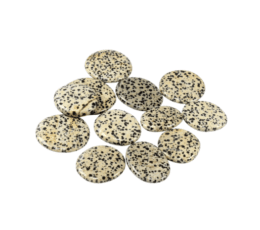 Rodado plano jaspe dalmata