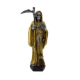 figura santa muerte dorada 20 cm