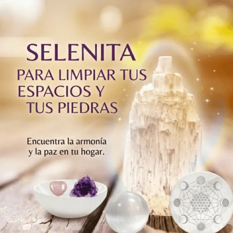 Selenita para limpieza energetica
