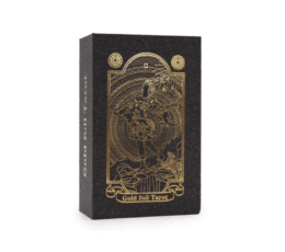 tarot rider waite gold negro y dorado