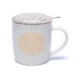 Taza flor de la vida- con infusor y tapa