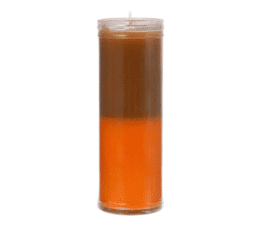 velon bicolor marron y naranja