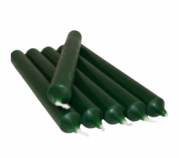 vela color verde oscuro