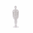 Vela figura hombre blanca